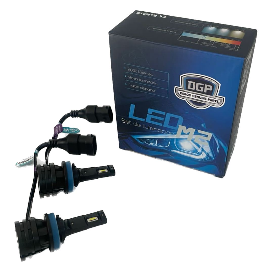 Bombillo H11 Kit Turbo Led M2 DGP H11 6000 LM